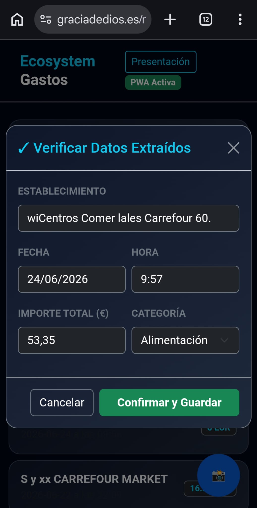 Después del OCR